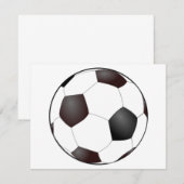 Invitations de ballon de football (Devant / Derrière)