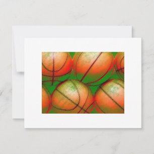 Invitations de ballons de basketball