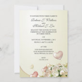 Invitations de bande de mariage élégantes (Dos)