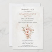 Invitations de baptême avec des illustrations élég (Devant)