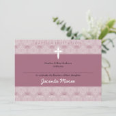 INVITATIONS DE BAPTÊME CHIC :: joli 9aL (Debout devant)