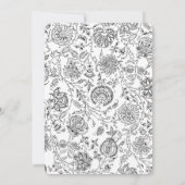 Invitations de baptême croisée élégantes (Dos)