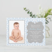 Invitations de baptême de garçon (Debout devant)