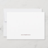 Invitations de baptême de l'arche de Noé (Dos)