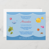 Invitations de baptême de mer (Devant / Derrière)