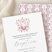 Invitations de baptême Nom des parents religieux