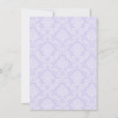 Invitations de baptême pourpre (Dos)