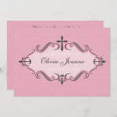 INVITATIONS DE BAPTÊME : : vivats 8L (Devant / Derrière)