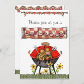 invitations de barbecue (Devant / Derrière)