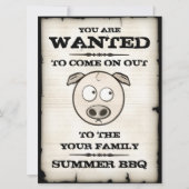 Invitations de barbecue amusantes de la famille de (Devant)