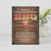 Invitations de barbecue de fin d'études (Grill & W (Debout devant)