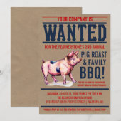 Invitations de barbecue de la famille de rôtis de  (Devant / Derrière)