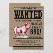 Invitations de barbecue de la famille de rôtis de  (Devant / Derrière)