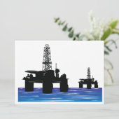 Invitations de barils de pétrole (Debout devant)