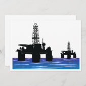 Invitations de barils de pétrole (Devant / Derrière)