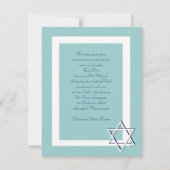 Invitations de barres/Bat mitzvah (Devant)