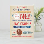 Invitations de base-ball premier anniversaire (Debout devant)