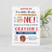 Invitations de base-ball premier anniversaire (Debout devant)