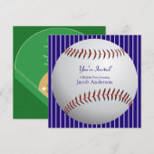 Invitations de baseball (Devant / Derrière)