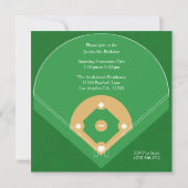 Invitations de baseball (Dos)