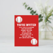 Invitations de baseball (Debout devant)