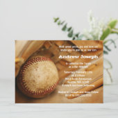 Invitations de Baseball à thème Bar Mitzvah (Debout devant)