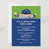 Invitations de baseball Baby Shower (Devant)