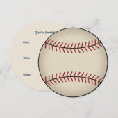 Invitations de baseball classiques (Devant / Derrière)