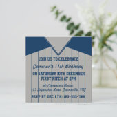 Invitations de baseball Jersey à thème Modèle (Debout devant)