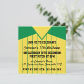 Invitations de baseball Jersey à thème Modèle (Debout devant)