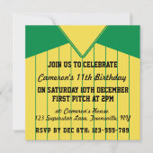 Invitations de baseball Jersey à thème Modèle (Devant)