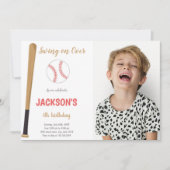 Invitations de Baseballs avec photo (Devant)