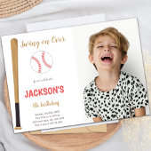 Invitations de Baseballs avec photo