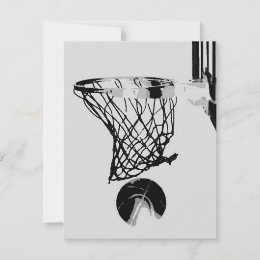 Invitations de basket-ball (Devant)