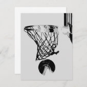 Invitations de basket-ball (Devant / Derrière)