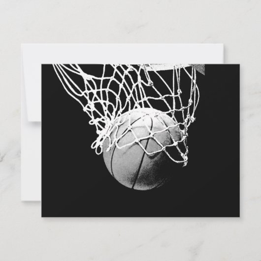 Invitations de basket-ball (Devant)
