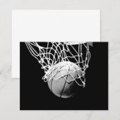 Invitations de basket-ball (Devant / Derrière)