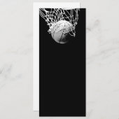 Invitations de basket-ball - Basketball / Invitati (Devant / Derrière)