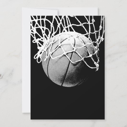 Invitations de basket-ball - Basketball Invitation (Devant)