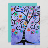 INVITATIONS DE BAT MITZVAH DE BAR PAR PRISARDS (Devant / Derrière)