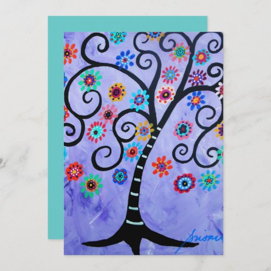 INVITATIONS DE BAT MITZVAH DE BAR PAR PRISARDS (Devant / Derrière)