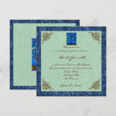 Invitations de Bat mitzvah de barre (Devant / Derrière)