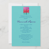 Invitations de Bat mitzvah de barre (Dos)