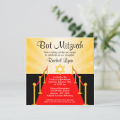 Invitations de Bat mitzvah de Red Carpet Hollywood (Debout devant)