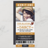 Invitations de bat mitzvah du football (Devant / Derrière)