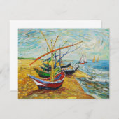 Invitations de bateaux de pêche Van Gogh (Devant / Derrière)