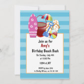 Invitations de beach party (Devant)