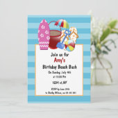 Invitations de beach party (Debout devant)