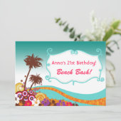 Invitations de beach party (Debout devant)