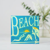 invitations de beach party (Debout devant)